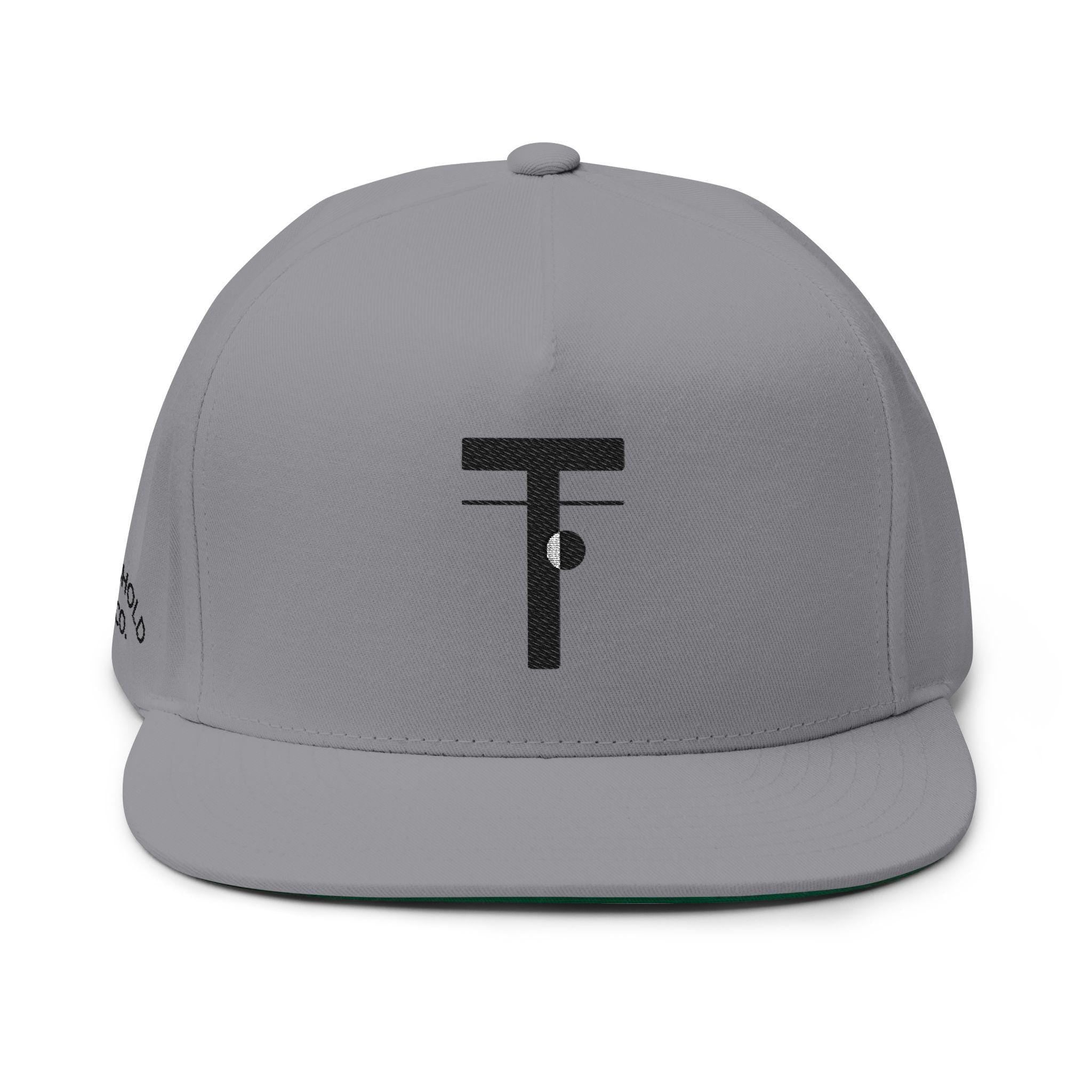 Threshold & Co. Flat Bill Cap: Embroidered Sport Science Snapback