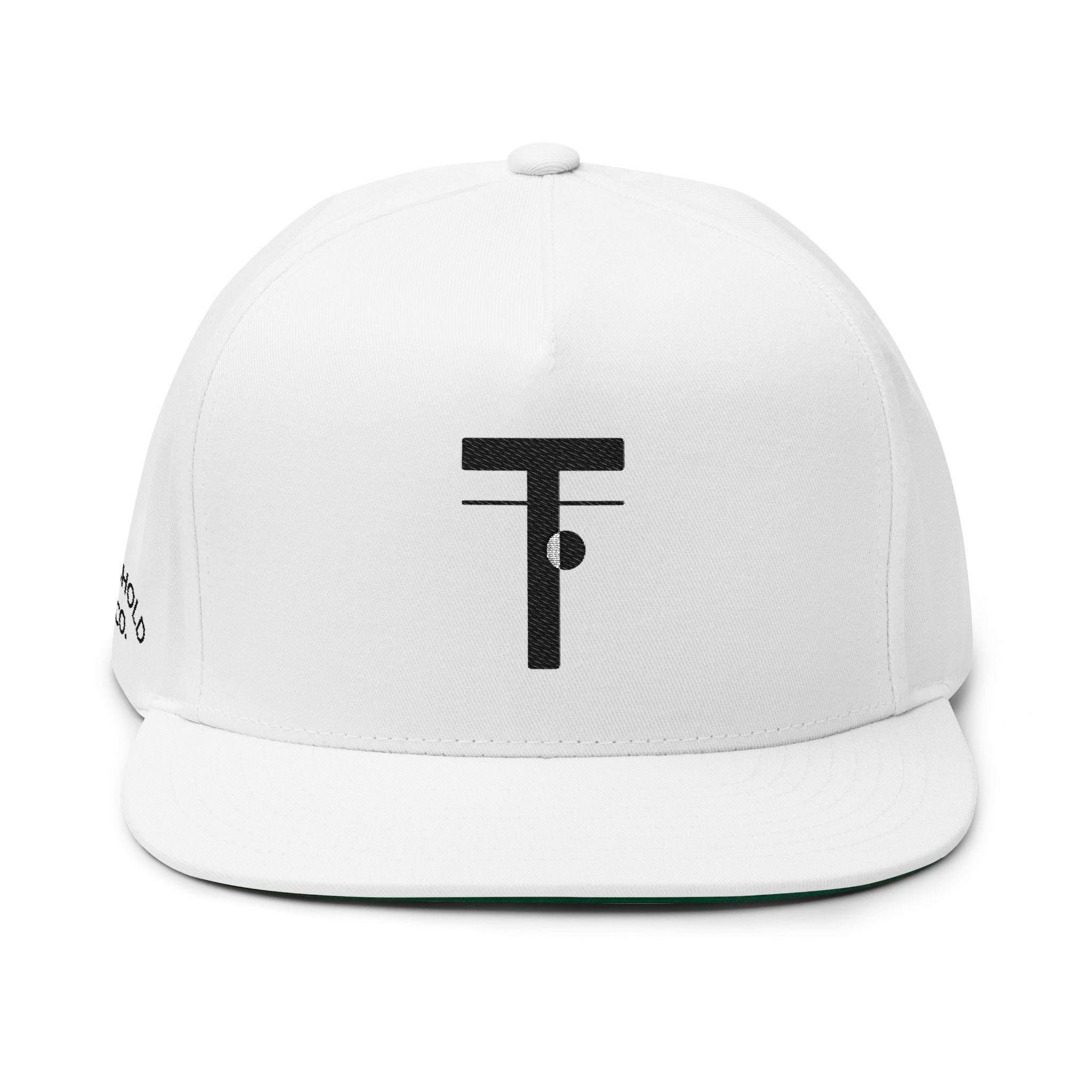 Threshold & Co. Flat Bill Cap: Embroidered Sport Science Snapback