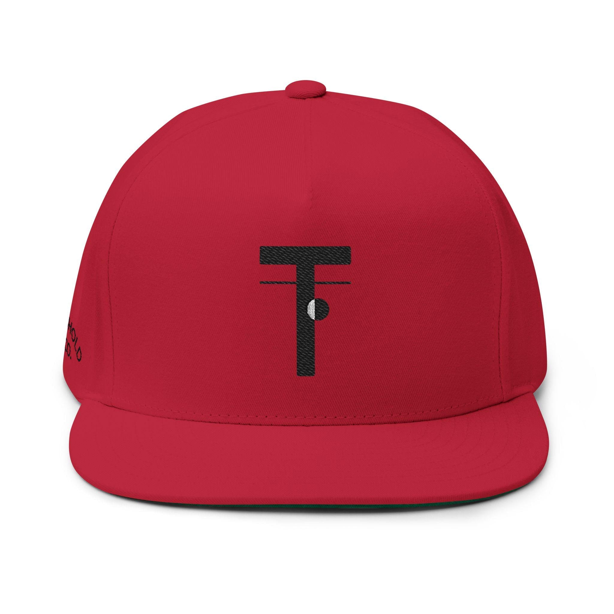 Threshold & Co. Flat Bill Cap: Embroidered Sport Science Snapback