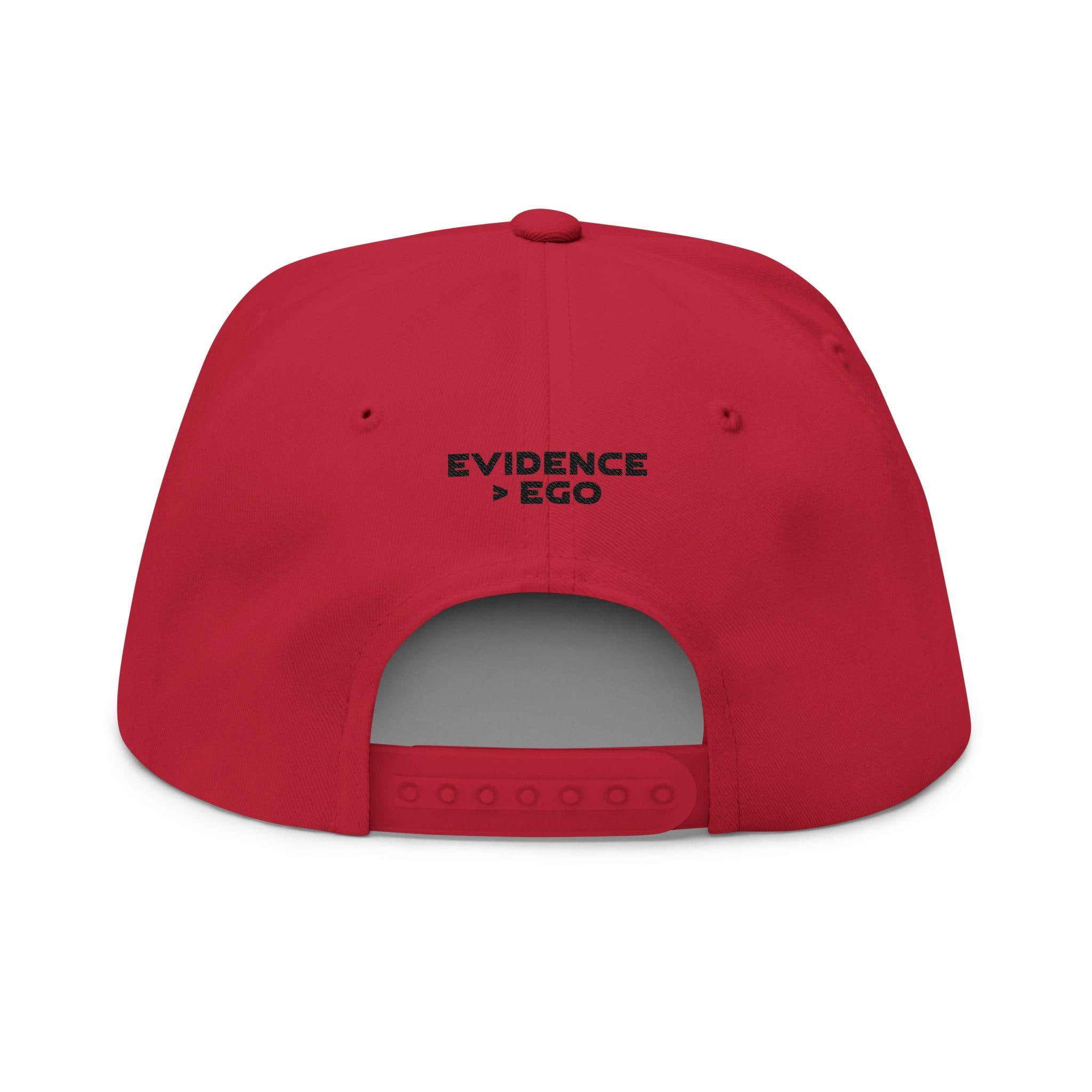 Threshold & Co. Flat Bill Cap: Embroidered Sport Science Snapback