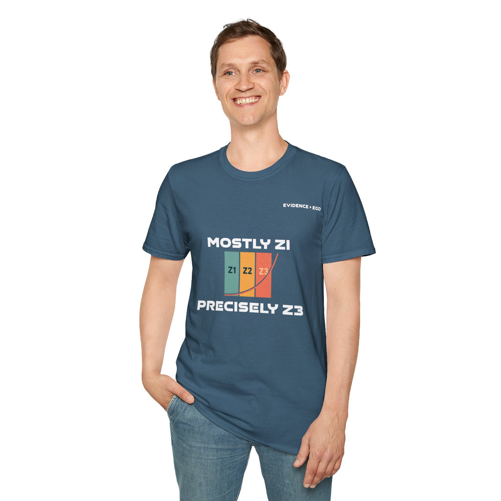 Mostly Z1, Precisely Z3 | Unisex Softstyle Tee |